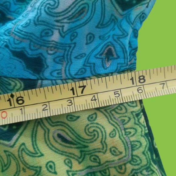 INC 💚  Gorgeous and colorful bohemian blouse for women - Size:  M - Picture 8 of 11